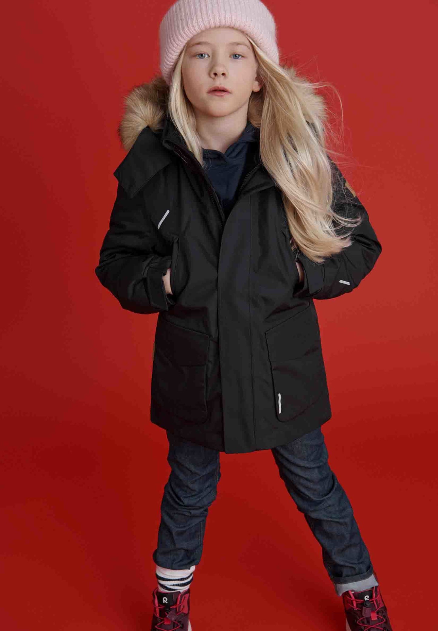 Reima Kinder Daunenjacke Serkku Black