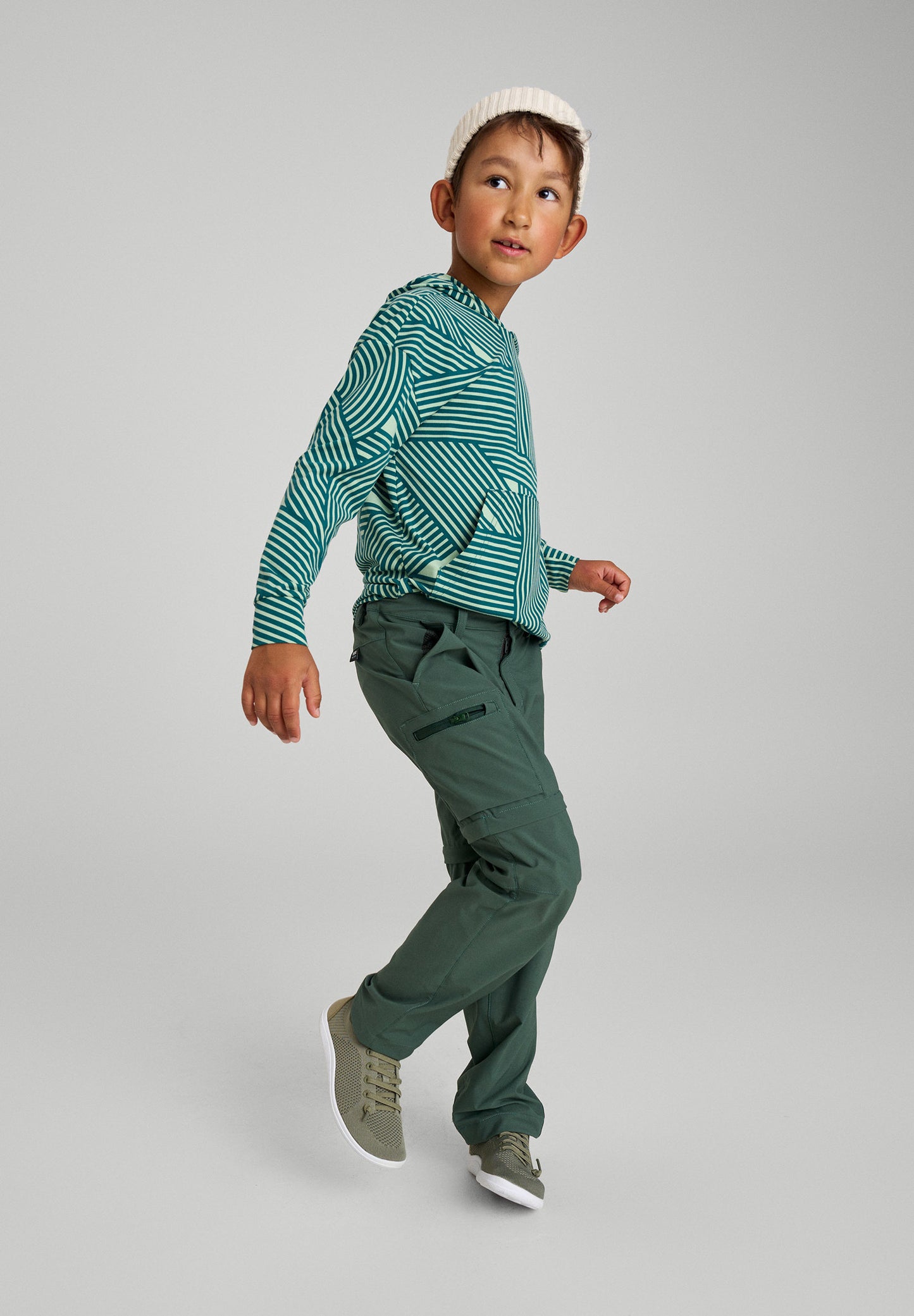 Reima Kinder Anti-Bite 2in1 Wanderhose Sillat in Green