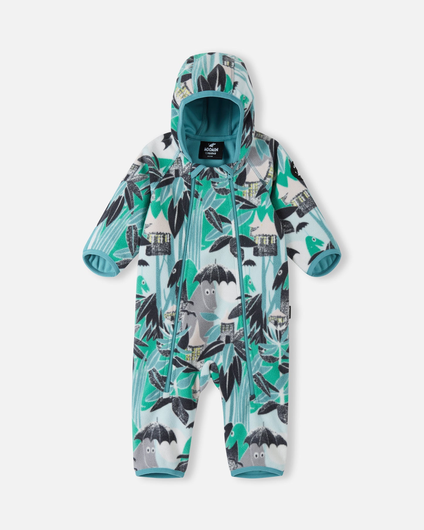 Moomin Baby Windfleece Overall Vindpust in Mint