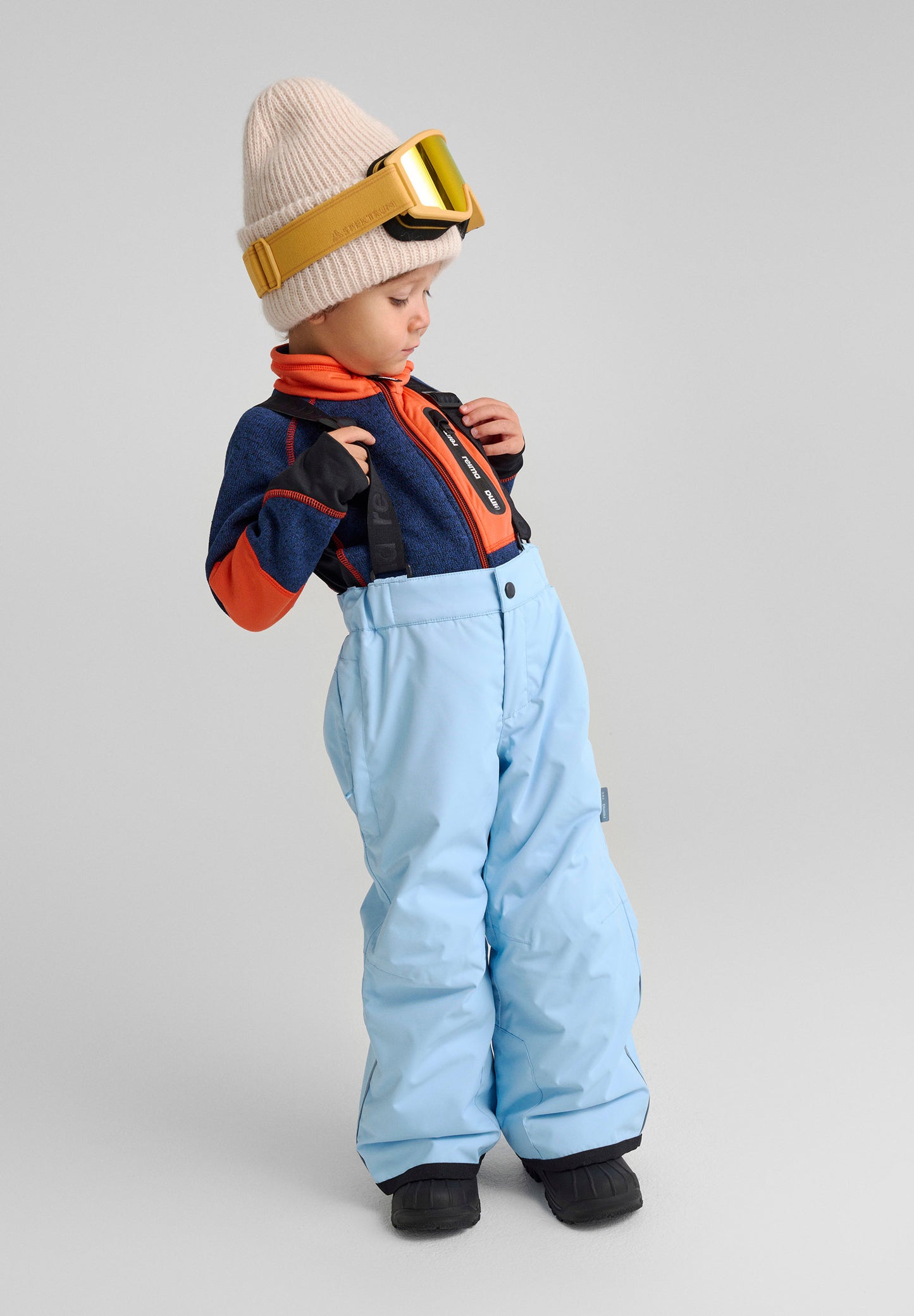 Reima Kinder Fleecejacke Liukuen Jeans Orange