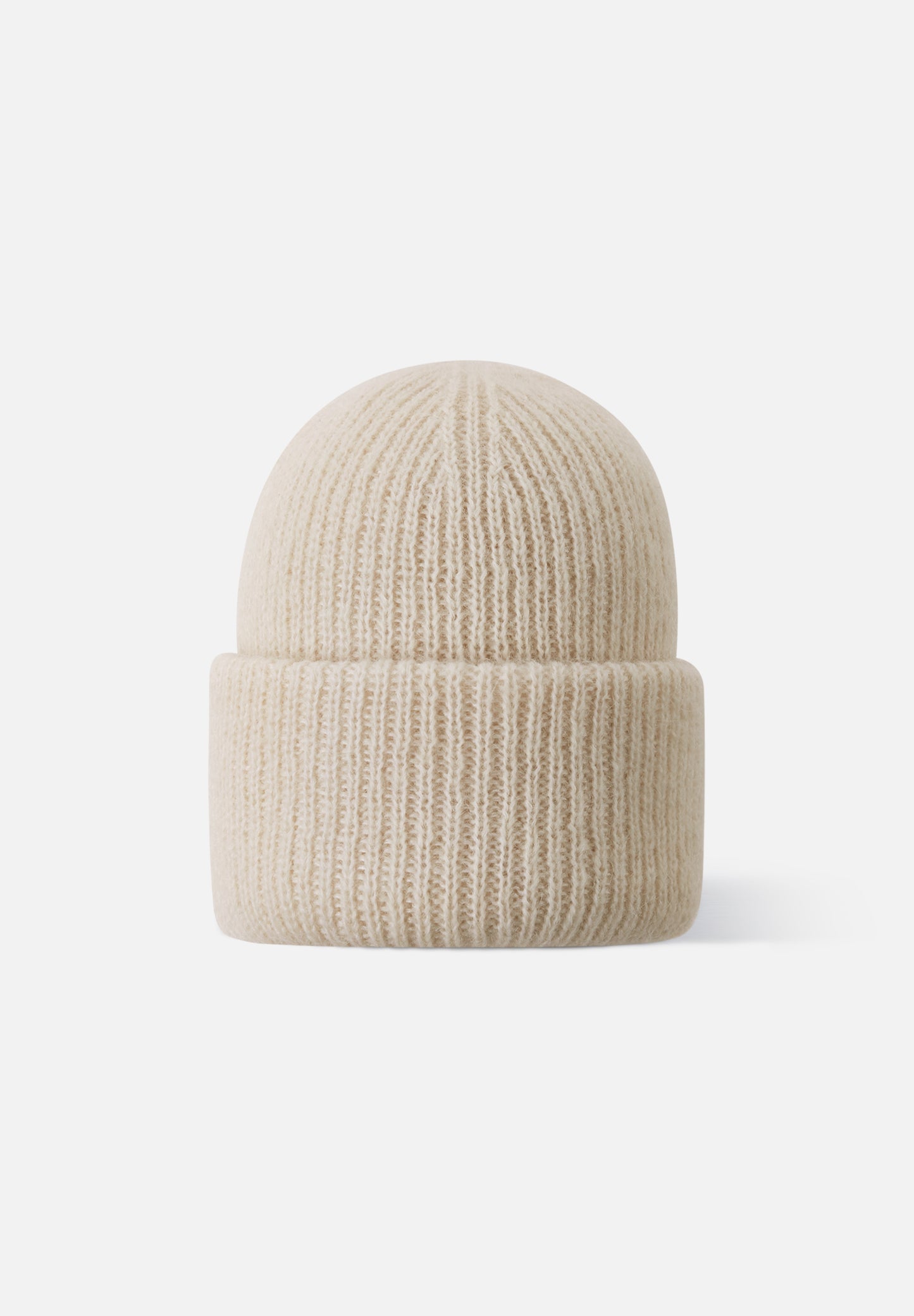 Kinder Mütze mit Mohairwolle Pilvinen Light Beige