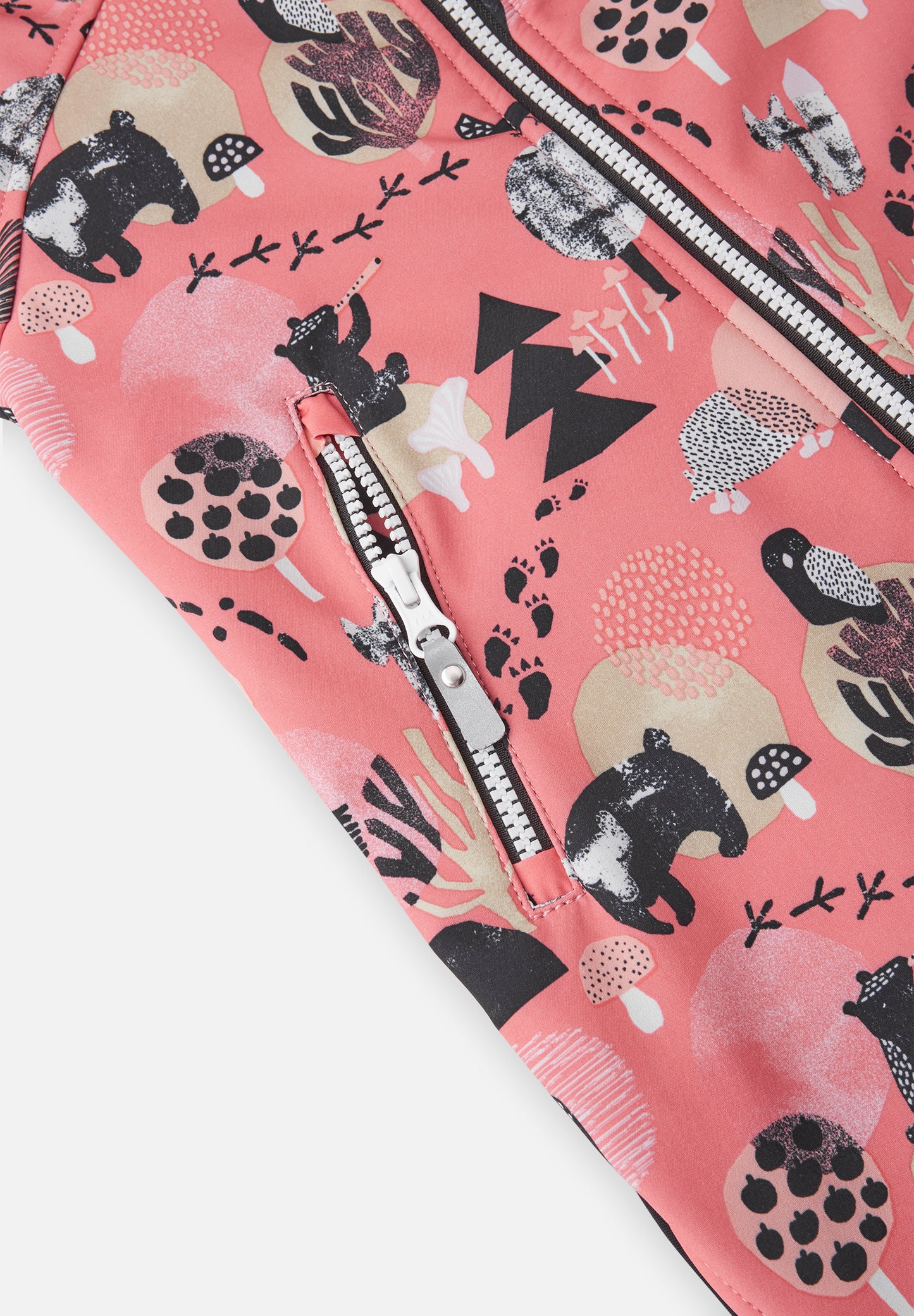 Reima Kleinkinder Softshell Übergangsoverall Mjosa in pink coral