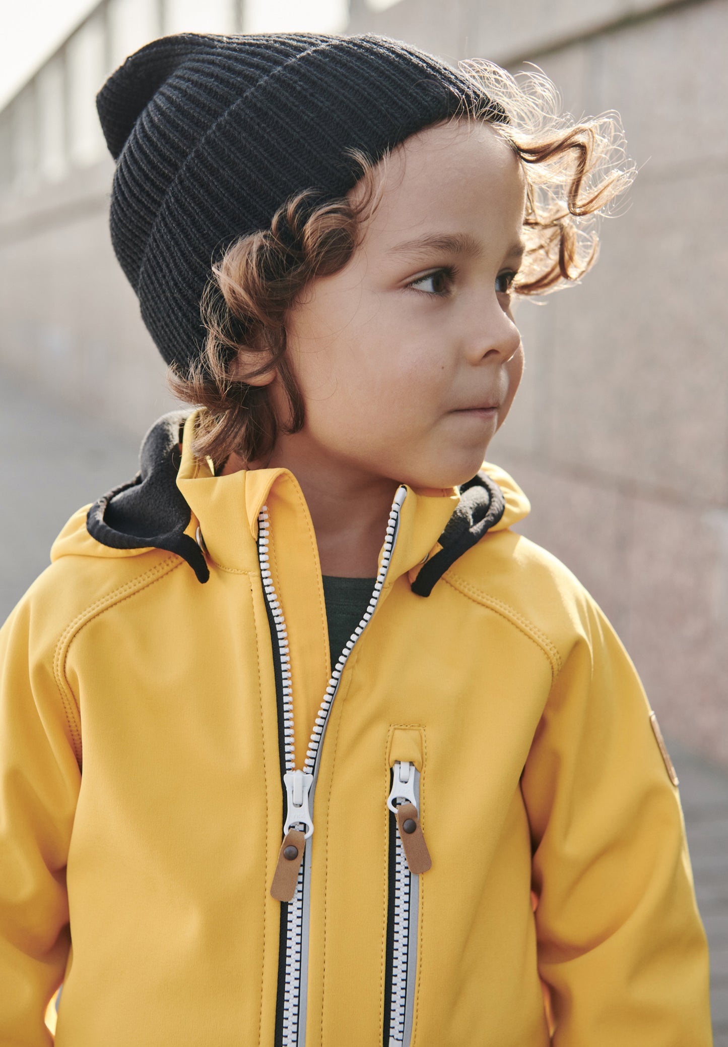Reima Kinder Softshell Jacke Vantti in Yellow