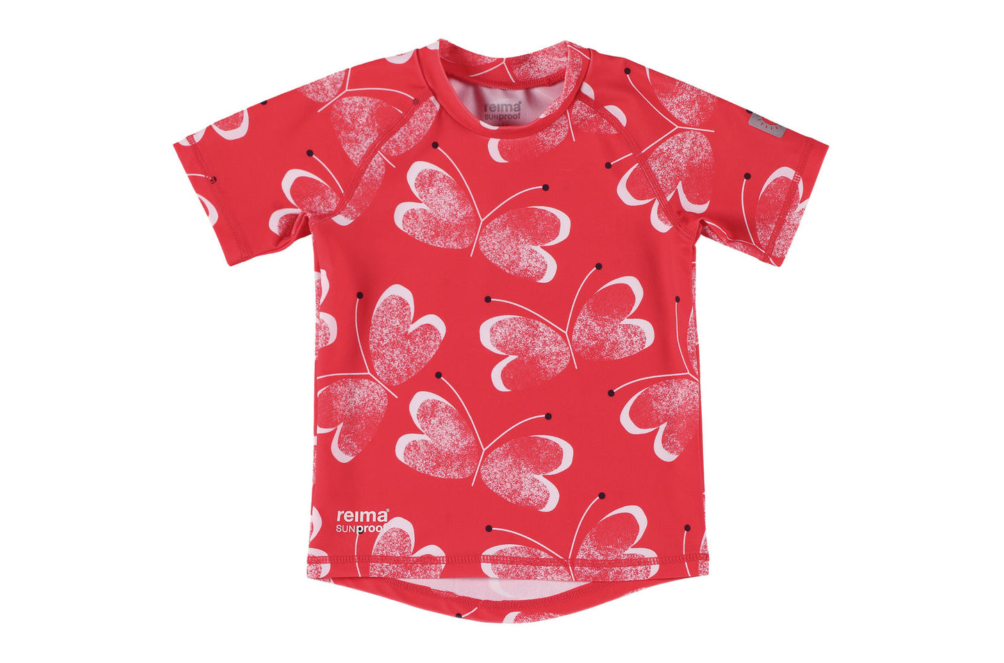 Kleinkinder Sonnenschutz T-shirt Azores Red Butterfly