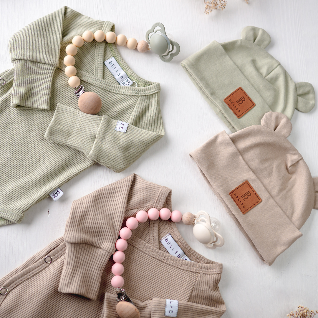 BELLEB PRINT Wickelbody Latte