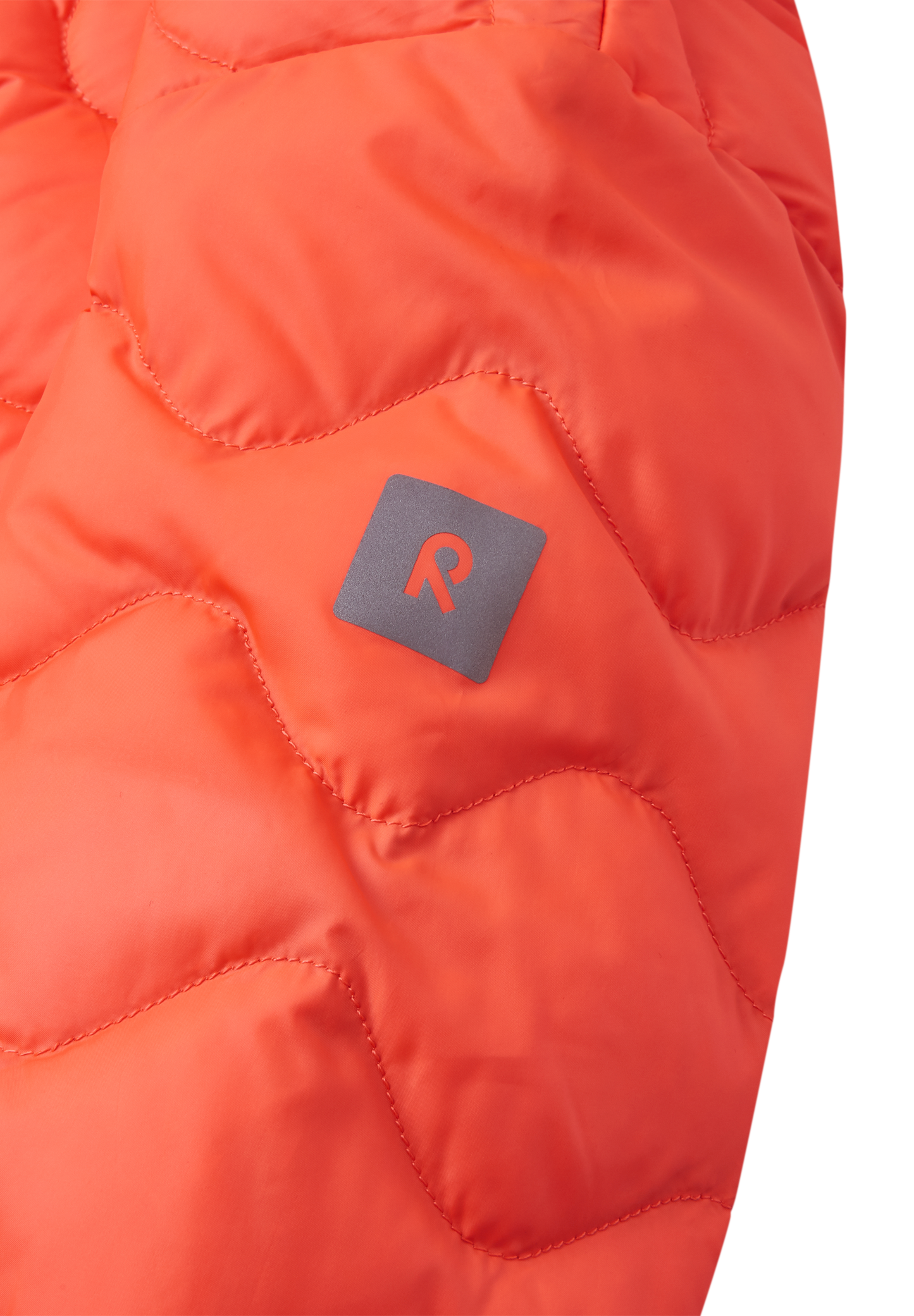 Reima Kinder Daunenjacke Fossila in neon salmon