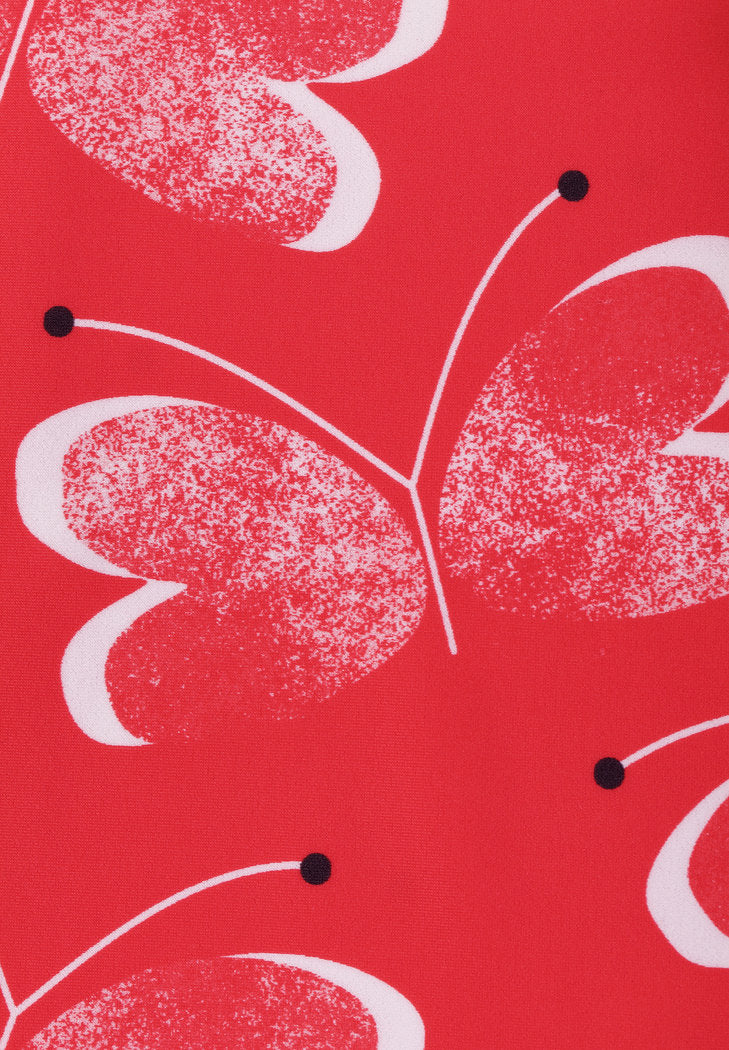 Kleinkinder Sonnenschutz T-shirt Azores Red Butterfly