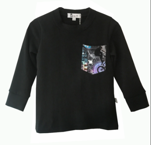 POP&Co Alvar langarm Shirt Black